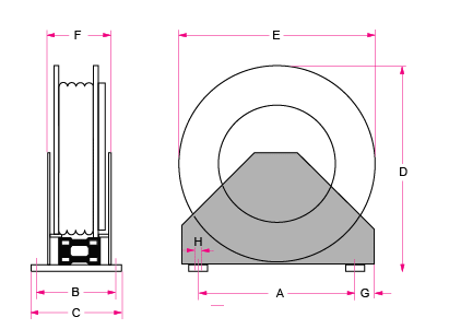 Dimensioned drawing BT 4209-B